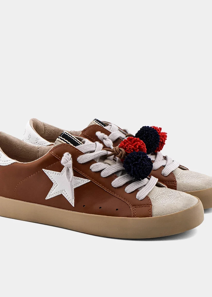 Peggy Camel Star Sneaker | Women's Fashion Sneakers | SHUSHOP