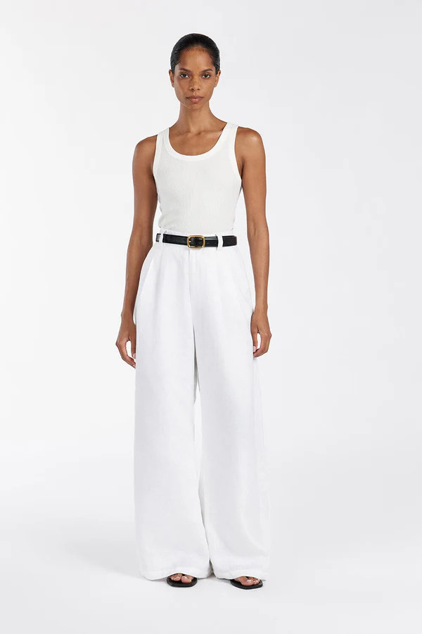 LEE OFF WHITE KNIT TANK | DISSH