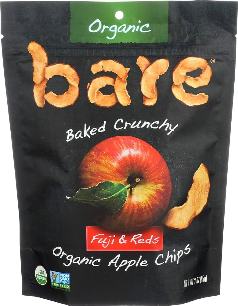 Bare Gluten Free Organic Apple Chips, Fuji and Red, 3.3 Ounce | Amazon (US)