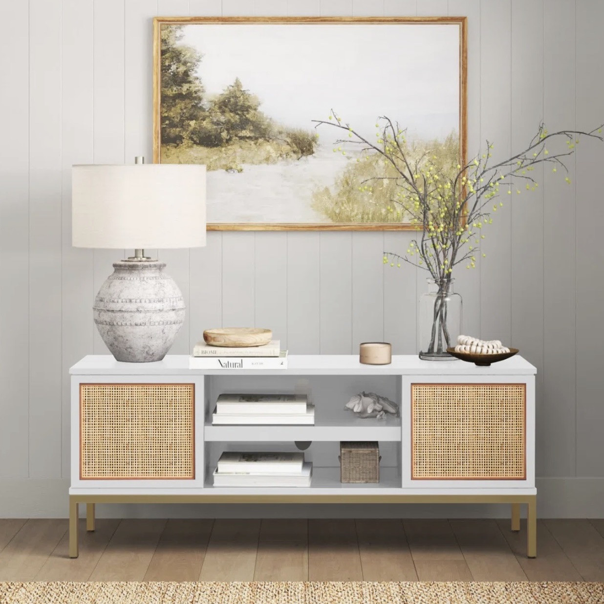 Modern Lines With Coastal Design TV Stand

#LTKHome