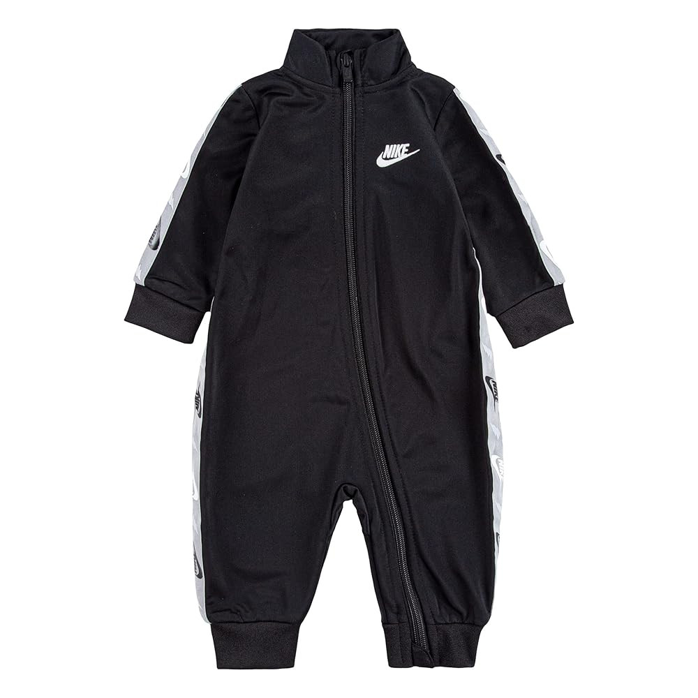 Nike Baby Boys Long Sleeve Tricot Taping Coverall (Black(56H984-023)/White, 3 Months) | Amazon (US)