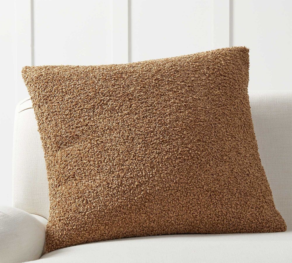 Cozy Teddy Faux Fur Pillow | Pottery Barn (US)