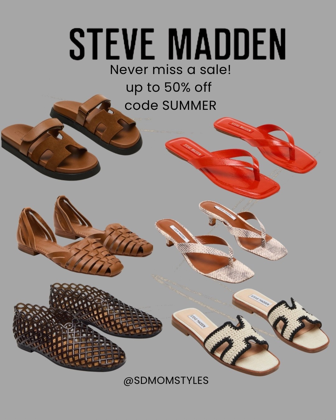 Cute sandals and flats to grab now! 
Use code SUMMER at checkout
@Steve Madden US 

Summer style

#LTKTravel #LTKSeasonal #LTKOver40