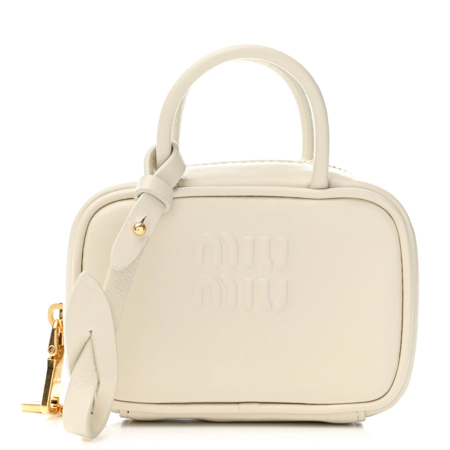 Miu Miu Calfskin Beau Micro Bag Chalk White 1758950 | FASHIONPHILE (US)