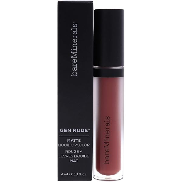 bareMinerals Gen Nude Matte Liquid Lip Color, Icon, 0.13 Fluid Ounce | Amazon (US)