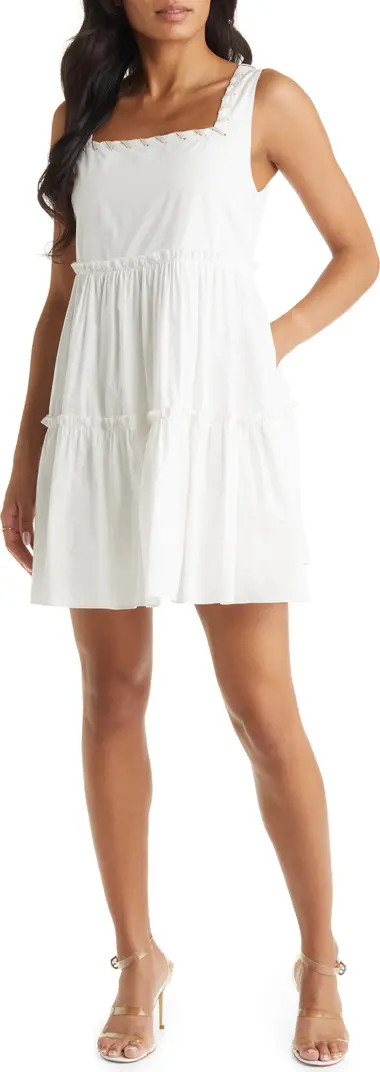 Poplin Tiered Babydoll Dress | Nordstrom Canada