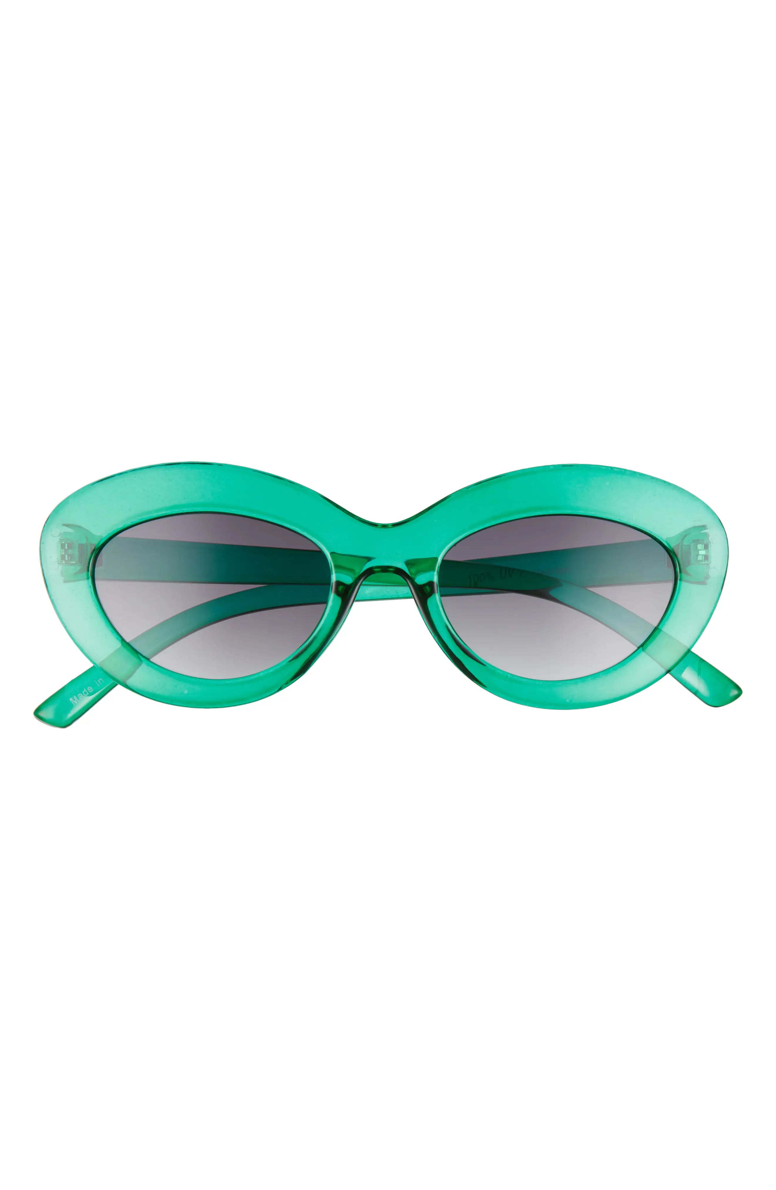 Women's Bp. 50mm Oval Sunglasses - Green | Nordstrom