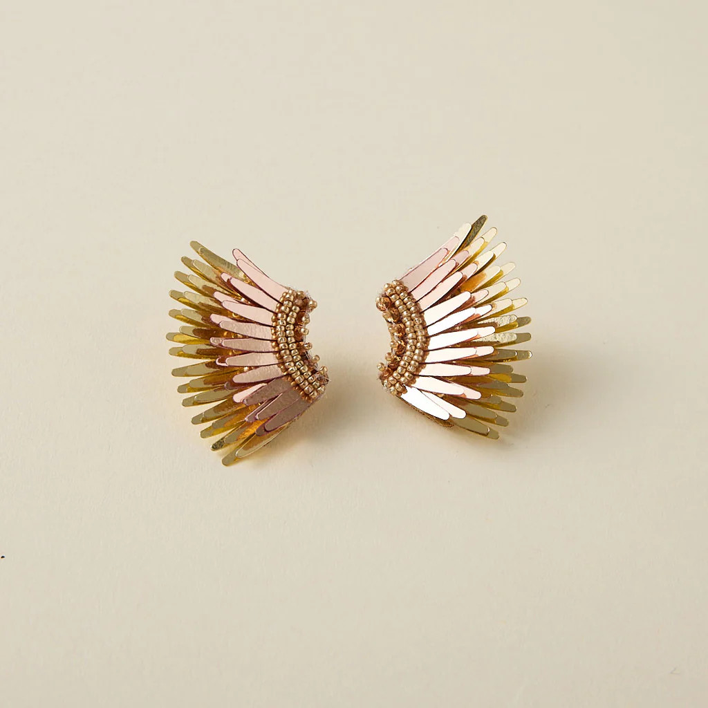 Mini Madeline Earrings Metallic Rose Gold / Gold | Mignonne Gavigan