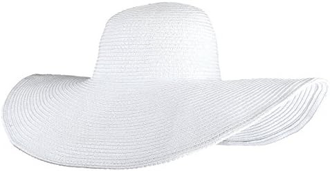 CHIC DIARY Womens Wide Brim Straw Hat Floppy Derby Hat Large Brim Beach Straw Sun Cap UPF 50+ | Amazon (US)