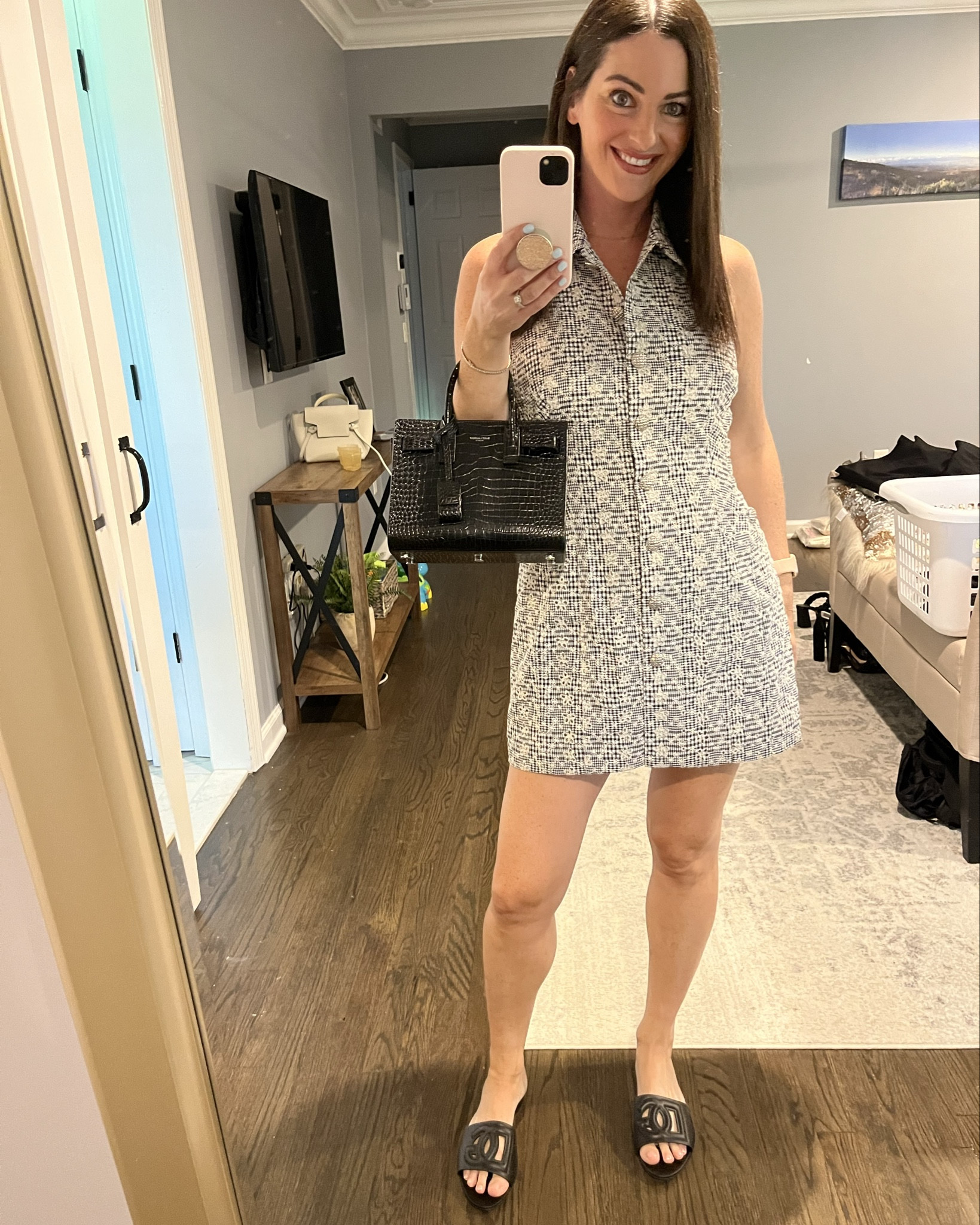 Packing this adorable mini dress for Spring break 😎☀️ This gingham mini dress with sparkly rhinestone buttons is giving the perfect feminine, flirty vacation look. The waist-cinching belt in the back creates the most flattering hourglass silhouette. I wore this in the Fall and couldn’t wait to bring it back for spring break outfits, vacation outfits, and date night looks ☀️

The black and white color is unfortunately sold out ☹️ but I’ve linked the white one which I also just purchased 🛒



#springbreakdress #vacationoutfit #minidress #ginghamdress #springoutfit #datenightdress #femininefashion #hourglassfit #resortwear #ltkstyle #ltkfashion

@Revolve 

#LTKPetite #LTKWorkwear #LTKTravel