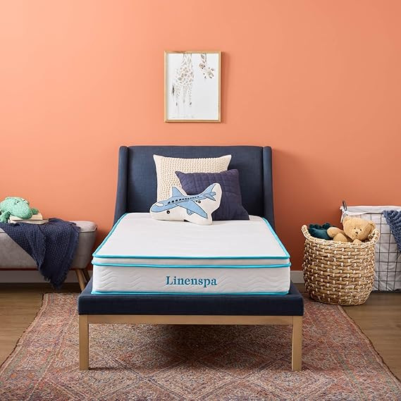 Linenspa 8 Inch Memory Foam and Spring Hybrid Mattress - Medium Firm Feel - Bed in a Box - Qualit... | Amazon (US)