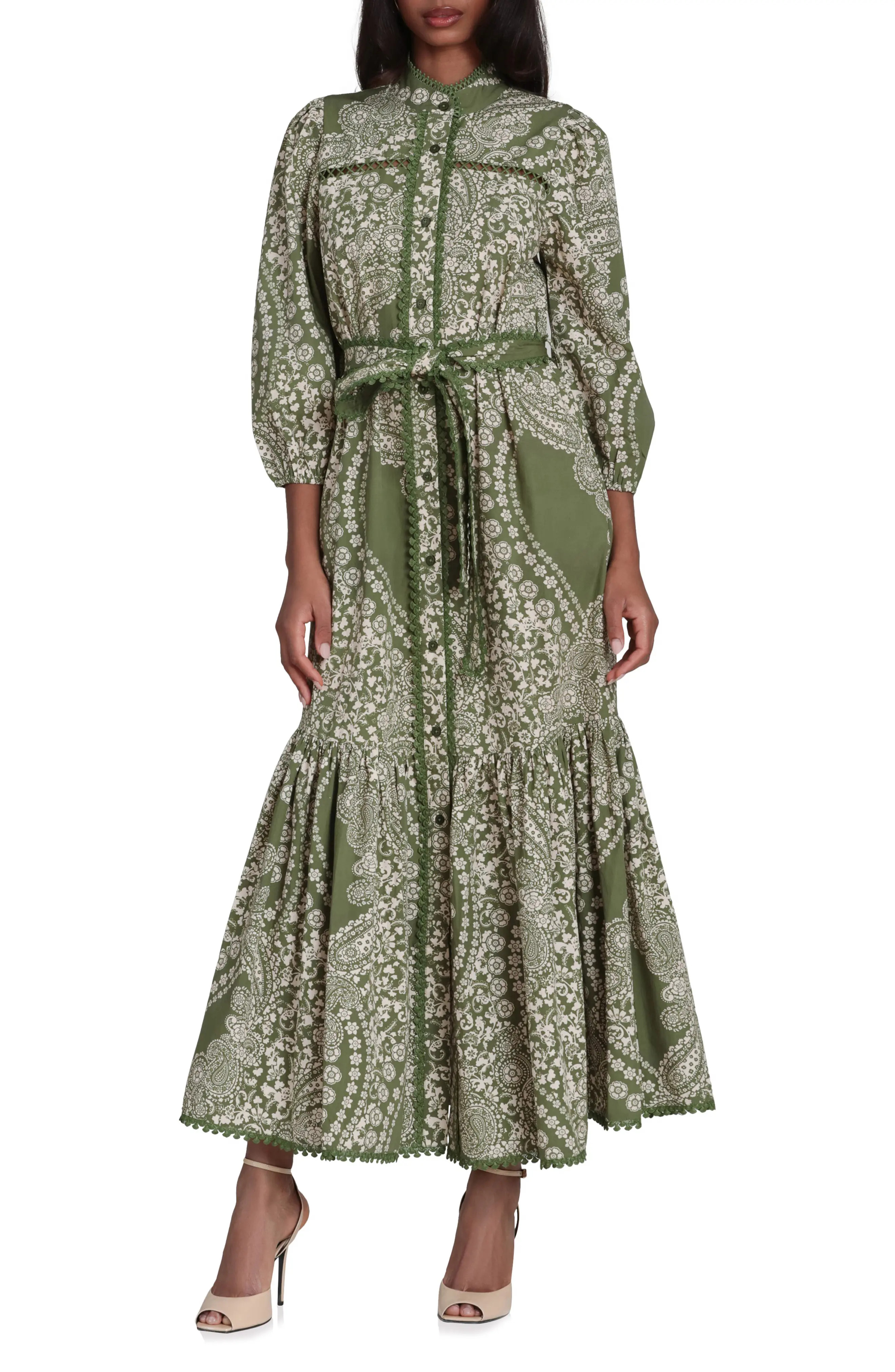 Cotton Poplin Floral Maxi Dress (Women) | Nordstrom | Nordstrom