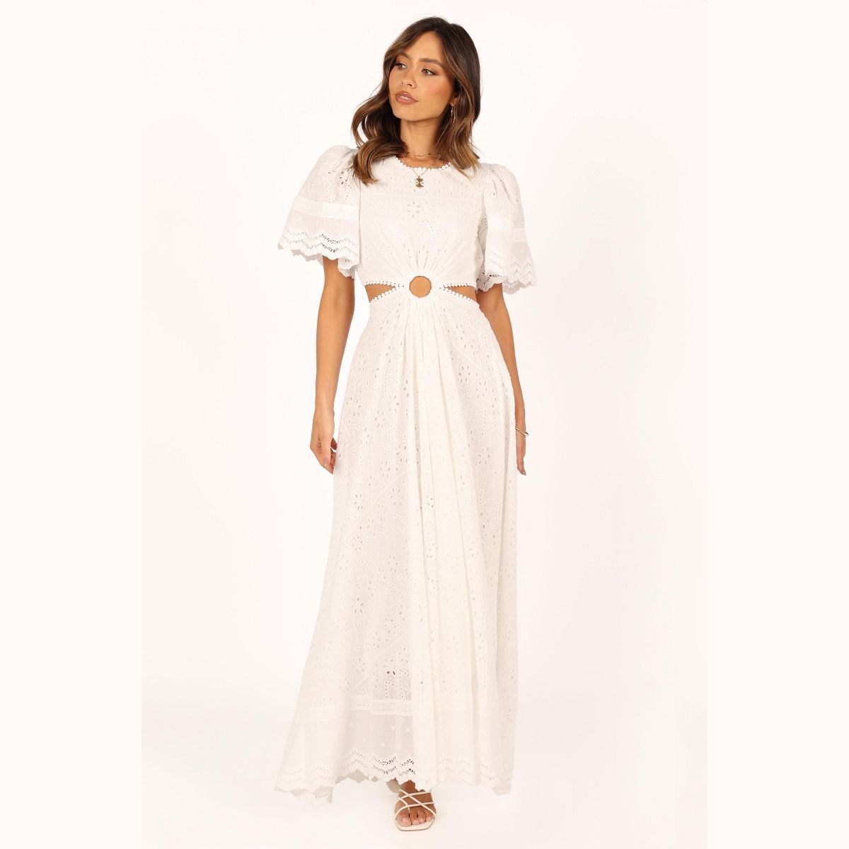 Petal and Pup Merletto Cut Out Maxi Dress - White L | Target