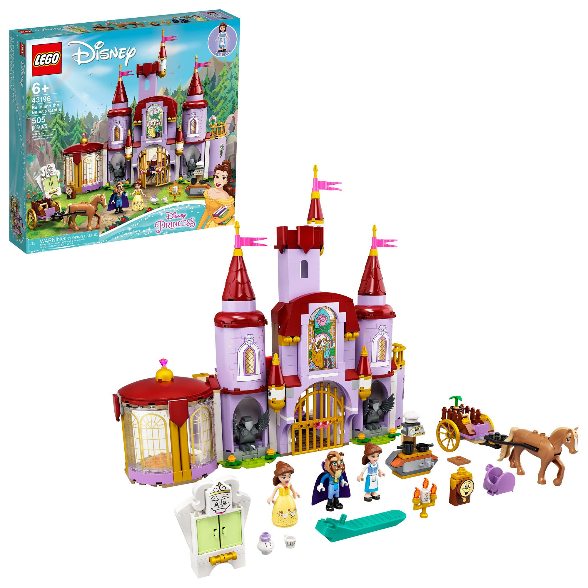 LEGO Disney Belle and The Beast’s Castle Building Toy 43196 Pretend Play Building Kit from The ... | Amazon (US)