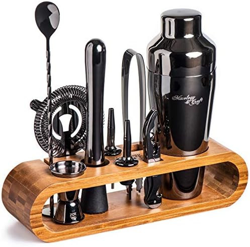 Mixology Bartender Kit: 10-Piece Bar Tool Set with Stylish Bamboo Stand | Perfect Home Bartending... | Amazon (US)