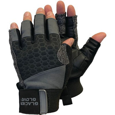 Glacier Glove Stripping and Fish Fighting Fingerless Gloves - Small - Gray | Target