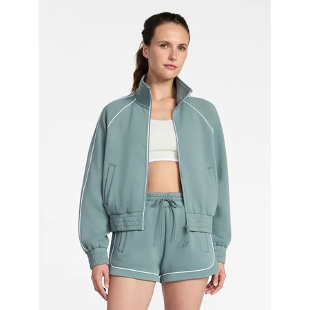 Avia Women's ScubaKnit Track Jacket, Sizes XS-XXXL | Walmart (US)