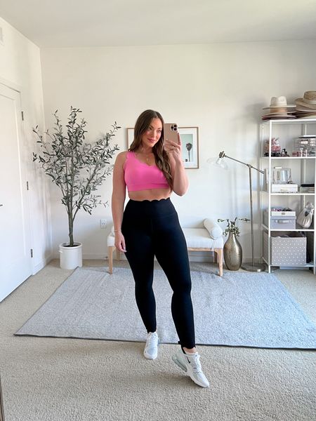 I can’t with the scallop detail- so cute!🛍️

Top comes in quite a few colors, wearing my usual size medium. It’s supportive and super soft!💗

Leggings- I sized up to a large (typically Im a medium, usually in leggings I size down to a small or size 4- I like leggings snug) but the large is the right size for me in this brand!✨

*****use code bri24 to take 15% off your order****🫶🏼

#LTKfitness #LTKmidsize #LTKActive