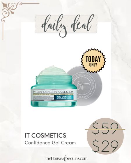 50% OFF It Cosmetics Confidence in a Gel Cream Moisturizer TODAY ONLY