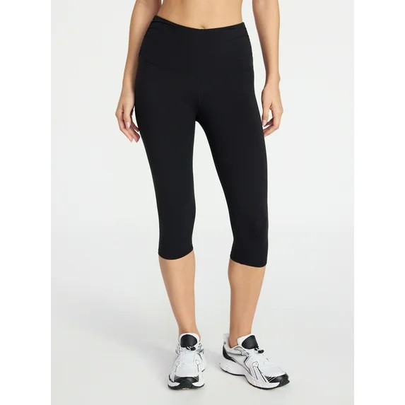 Avia Women's Side Ruched Color Capri, Sizes XS-XXXL | Walmart (US)