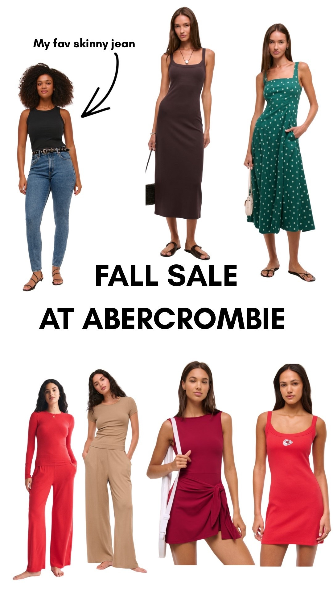 But fall sale at Abercrombie! Use code AFLTK for 25% off! 

#LTKFallSale