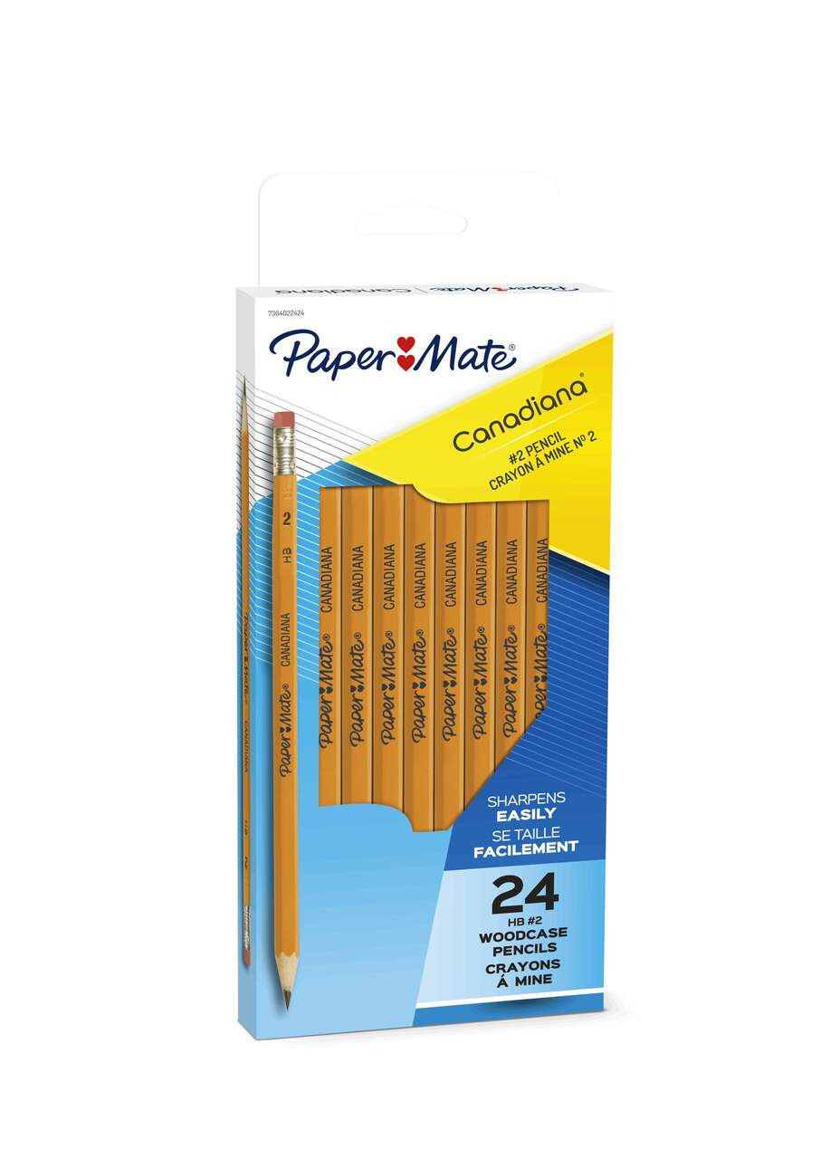 Paper Mate Canadiana Woodcase Pencils, HB #2, 24 Count | Canadian Tire