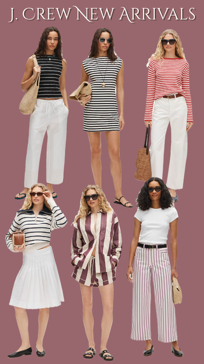 Stripes for summer 🤎
.....................
White pants j. Crew new arrivals summer sweater half zip pullover half zip sweater white tee baby tee mini dress midi dress maxi dress matching set striped set striped button down striped shorts nautical look nautical aesthetic nautical outfit coastal style nautical style east coast style yacht style yacht aesthetic old money aesthetic white skirt maxi skirt midi skirt mini skirt linen shorts linen set linen shirt navy tee striped tee 4th of july outfit boat day yacht day 4th of july look Americana style  j. Crew j crew bestsellers j crew style j crew bestsellers linen dress Denim skirt polka dot dress polka dot pants smocked shirt smocked dress sleeveless shirt boat neck shirt smocked tee denim shorts jean shorts summer heels summer sandals  summer style summer trends European style travel looks

#LTKWorkwear #LTKootd #LTKOver40