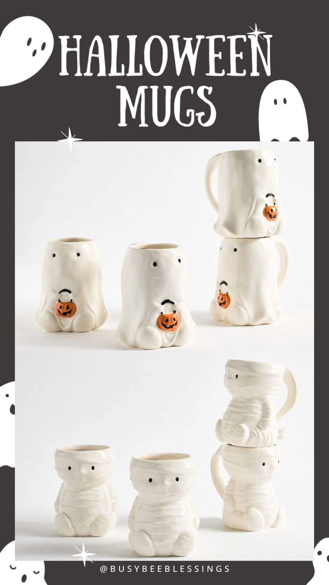 Meet your new favorite spooky sips! This Halloween Mug Collection is full of frightful charm, featuring playful mummy, ghost, and skeleton designs plus the iconic “Scary Squad” and more festive favorites. Each mug is perfect for cozy fall mornings, Halloween movie nights, or gifting to your favorite ghoul gang. Grab your brew and get into the spooky spirit. These mugs are scary cute and ready to haunt your kitchen! 🎃👻☕

#LTKHome #LTKSeasonal #LTKFamily