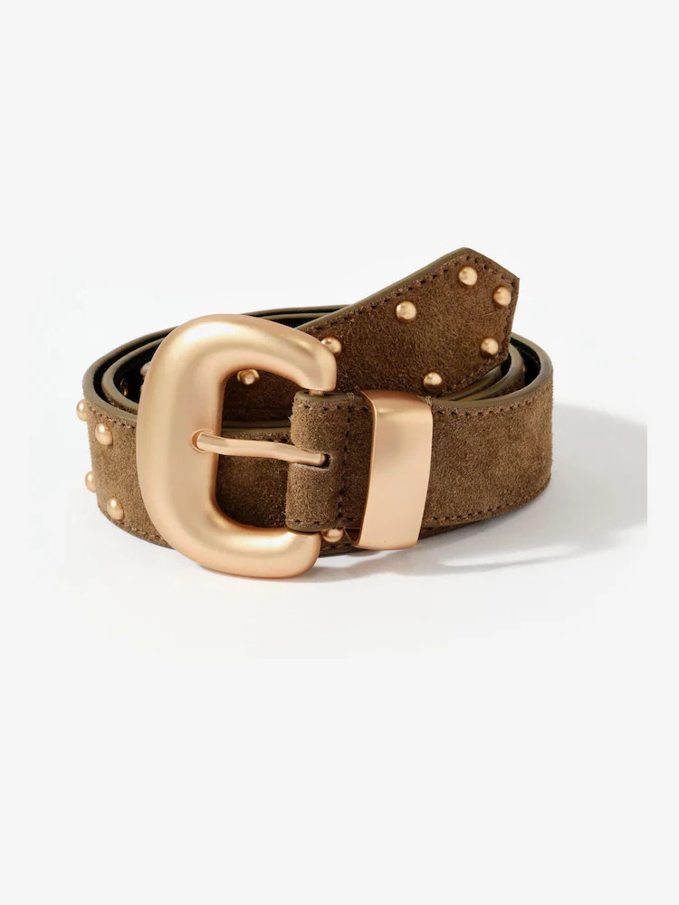 Mint Velvet Brown Suede Statement Belt | Next US