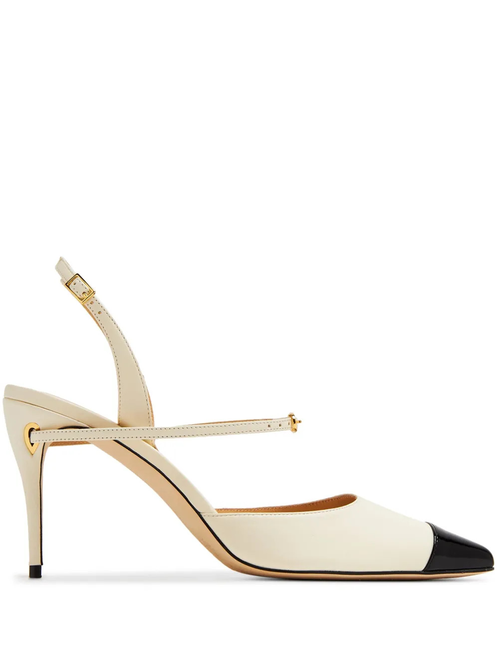 Jennifer Chamandi 85mm Vittorio colour-block Pumps | Neutrals | FARFETCH UK | Farfetch Global