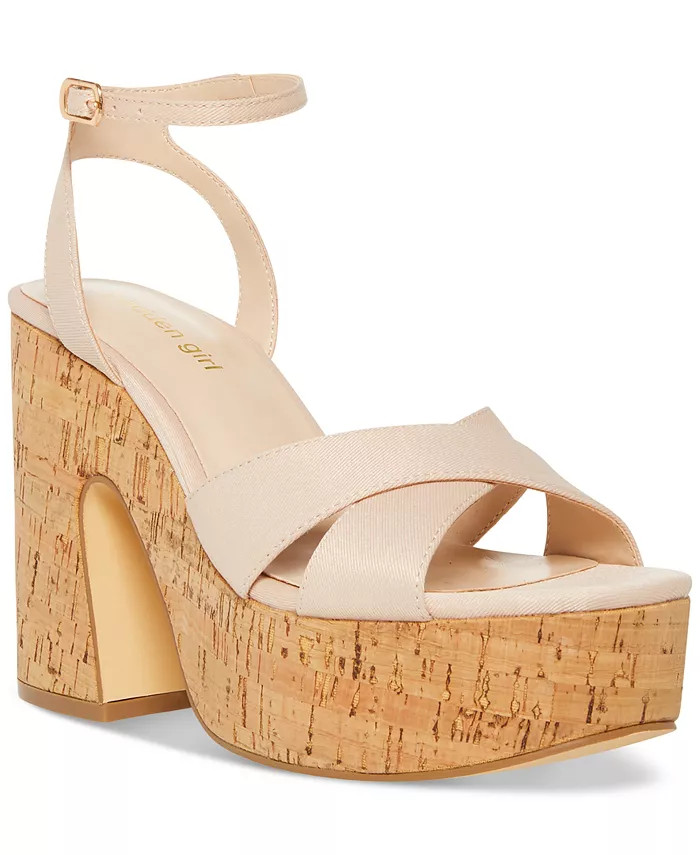 Rio Ankle-Strap Crisscross Platform Sandals | Macy's