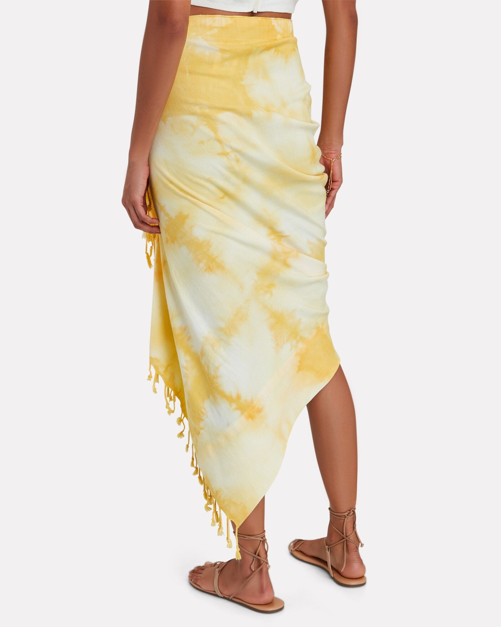 Tulum Ruched High-Low Skirt | INTERMIX