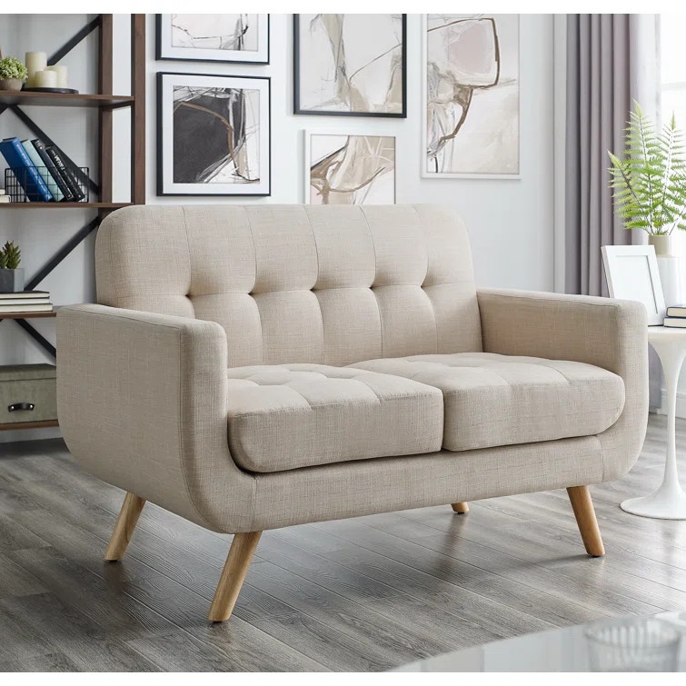 Dayle 49.25'' Square Arm Loveseat | Wayfair North America