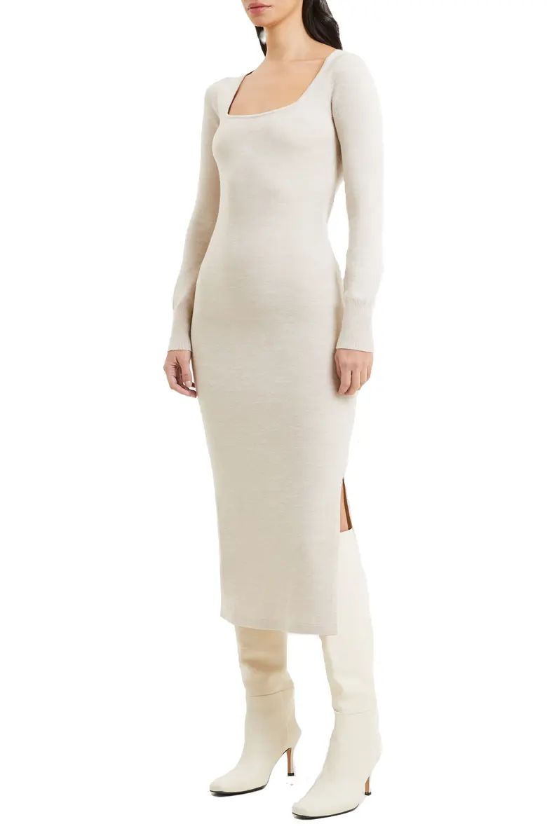 Babysoft Square Neck Long Sleeve Midi Dress | Nordstrom