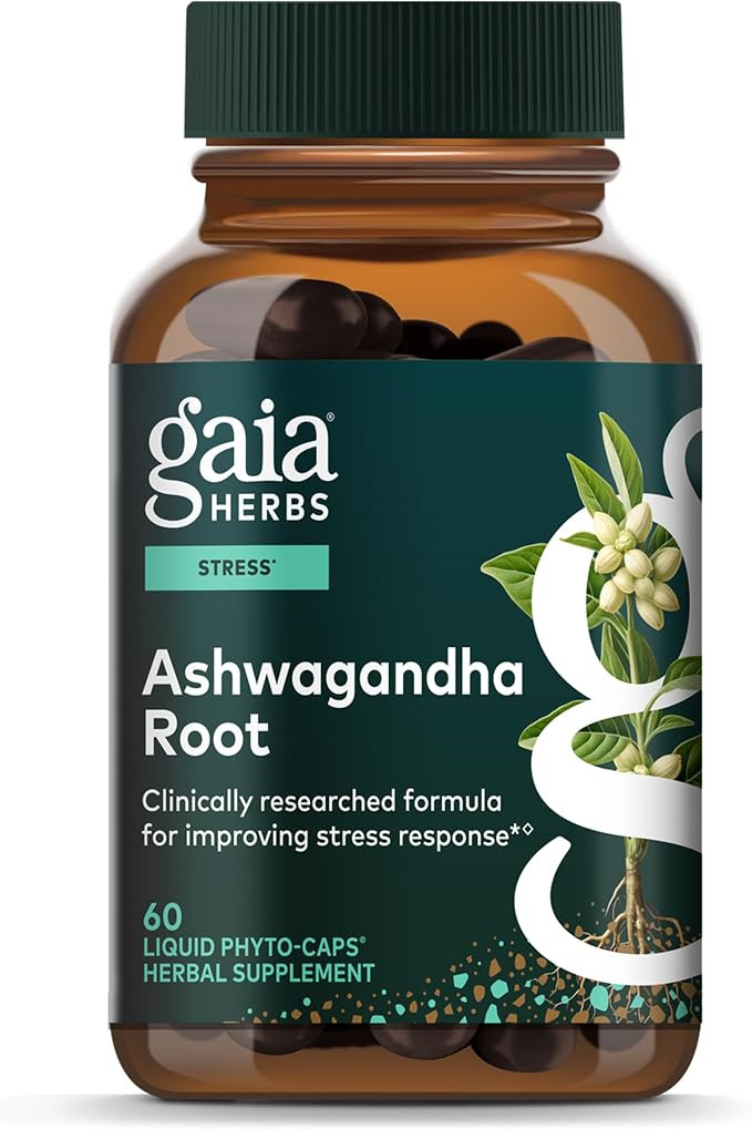 Gaia Herbs Ashwagandha Root - Stress Relief & Sleep Support Supplement - Supports Balanced Energy... | Amazon (US)