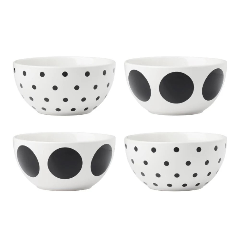 Kate Spade On The Dot Assorted All-Purpose Bowls, Set of 4 | Sabavi Home