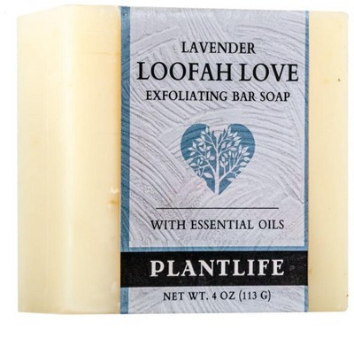 Plantlife Loofah Love Lavender Exfoliating Bar Soap – Natural Loofah Scrub Soap for Gentle Exfoliation & Smooth Skin | Target