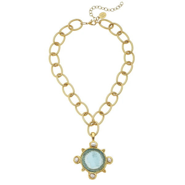 Venetian Glass Chain Necklace | Susan Shaw