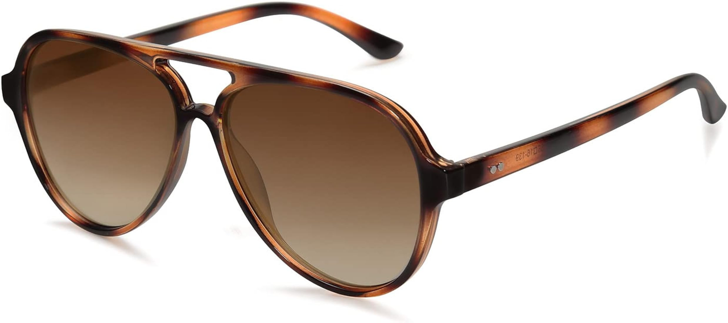 SOJOS Retro Polarized Aviator Sunglasses Womens Mens Classic Double Bridge Sun Glasses SJ2201 | Amazon (US)