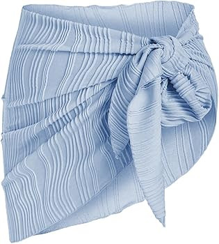 ZAFUL Women's Sarong Coverups Beach Wrap Sheer Bikini Wraps Chiffon Cover Ups for Swimwear | Amazon (US)
