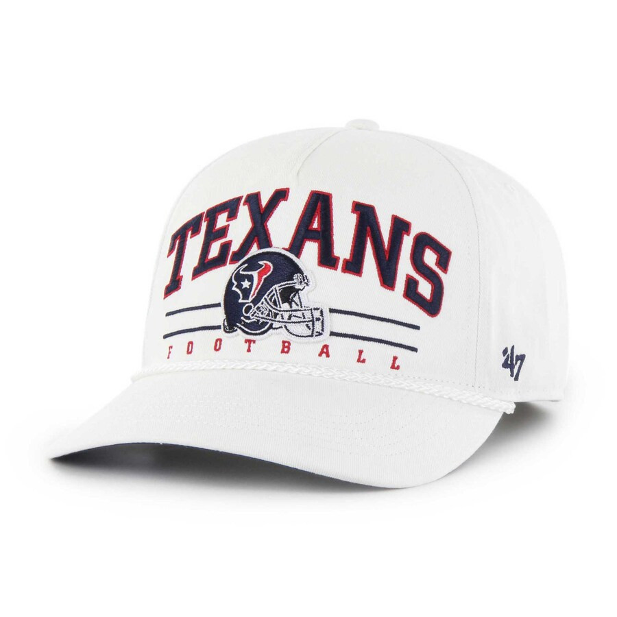 Men's Houston Texans '47 White Roscoe Hitch Adjustable Hat | NFL Shop