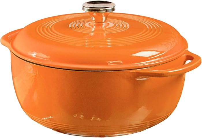 Lodge Essential Enamel Cast Iron Dutch Oven 6 Quarts - Perfect for Bread Baking, Braising, Marina... | Amazon (US)