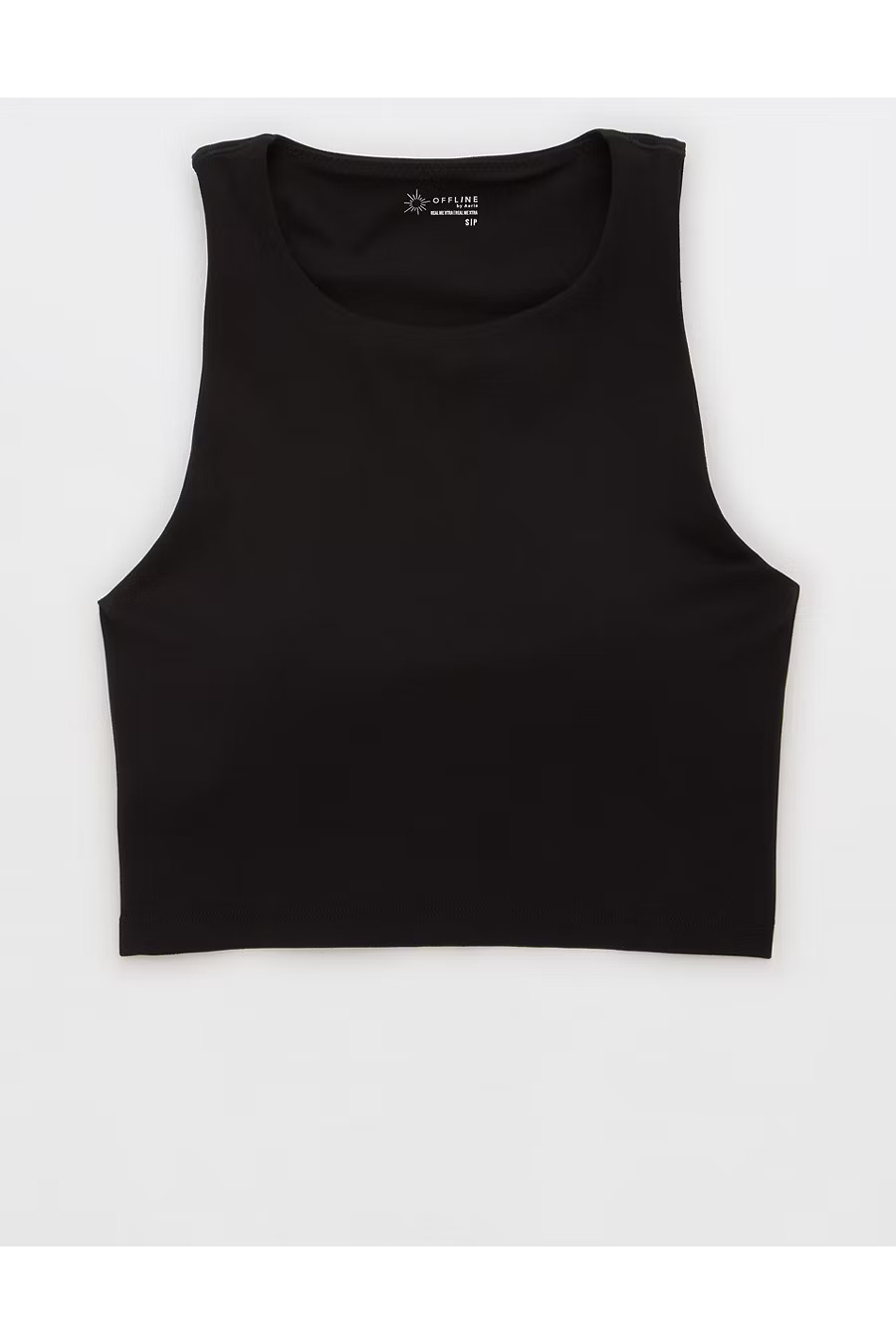 OFFLINE By Aerie Real Me XTRA High Neck Longline Sports Bra Women's Black M | Aerie