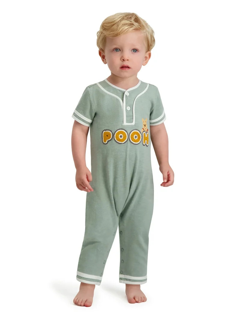 Winnie The Pooh Baby Boy Short Sleeve Romper, Sizes 0/3 Months-24 Months | Walmart (US)