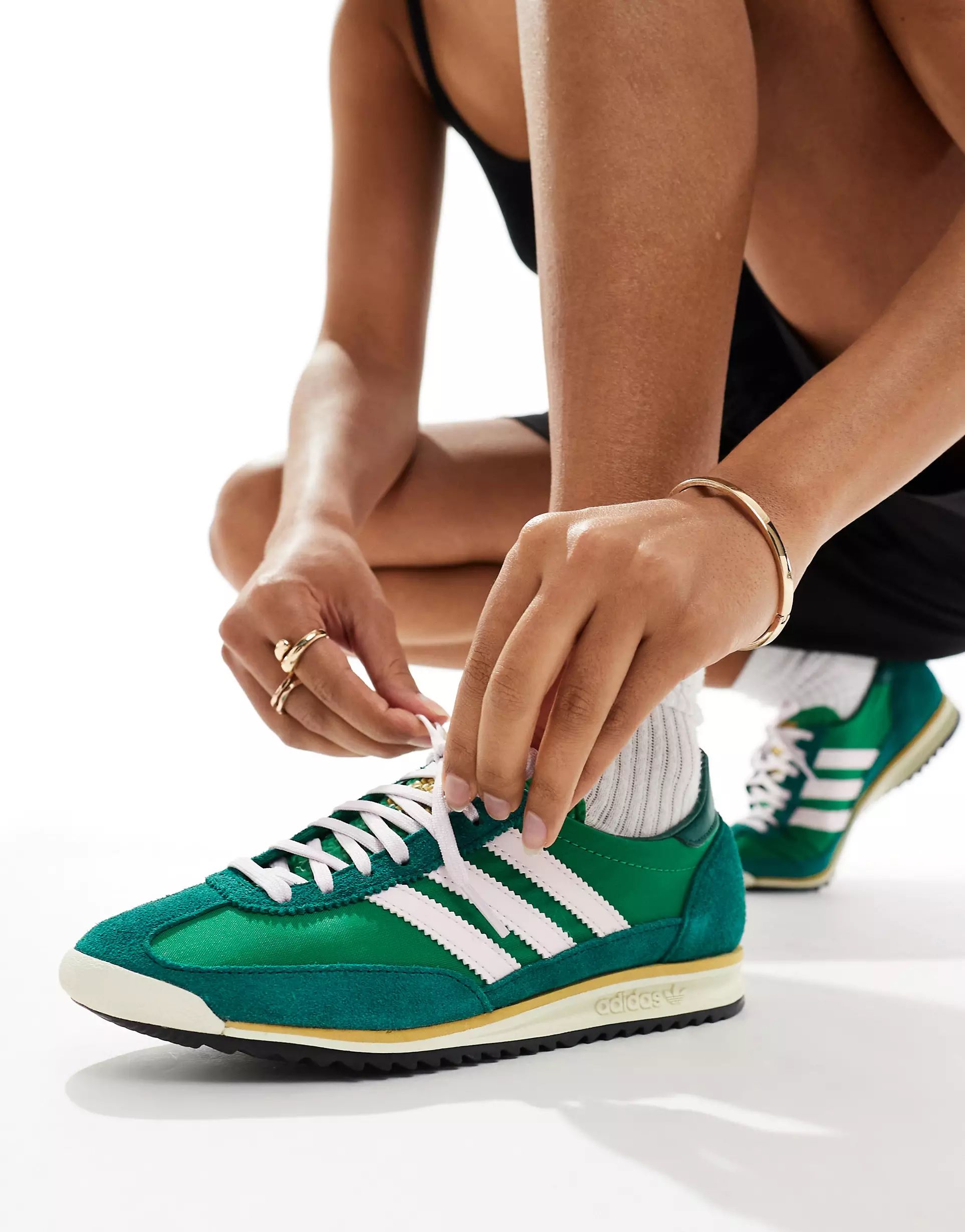 adidas Originals SL72 sneakers in green | ASOS | ASOS (Global)