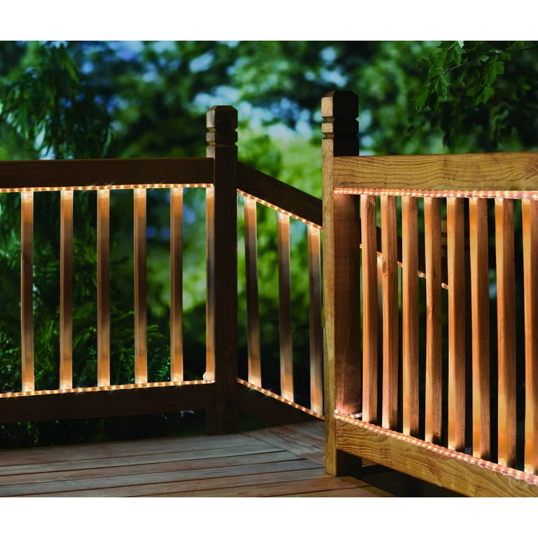 Mainstays 18 Foot PVC Linkable Flexible Outdoor Rope Light | Walmart (US)