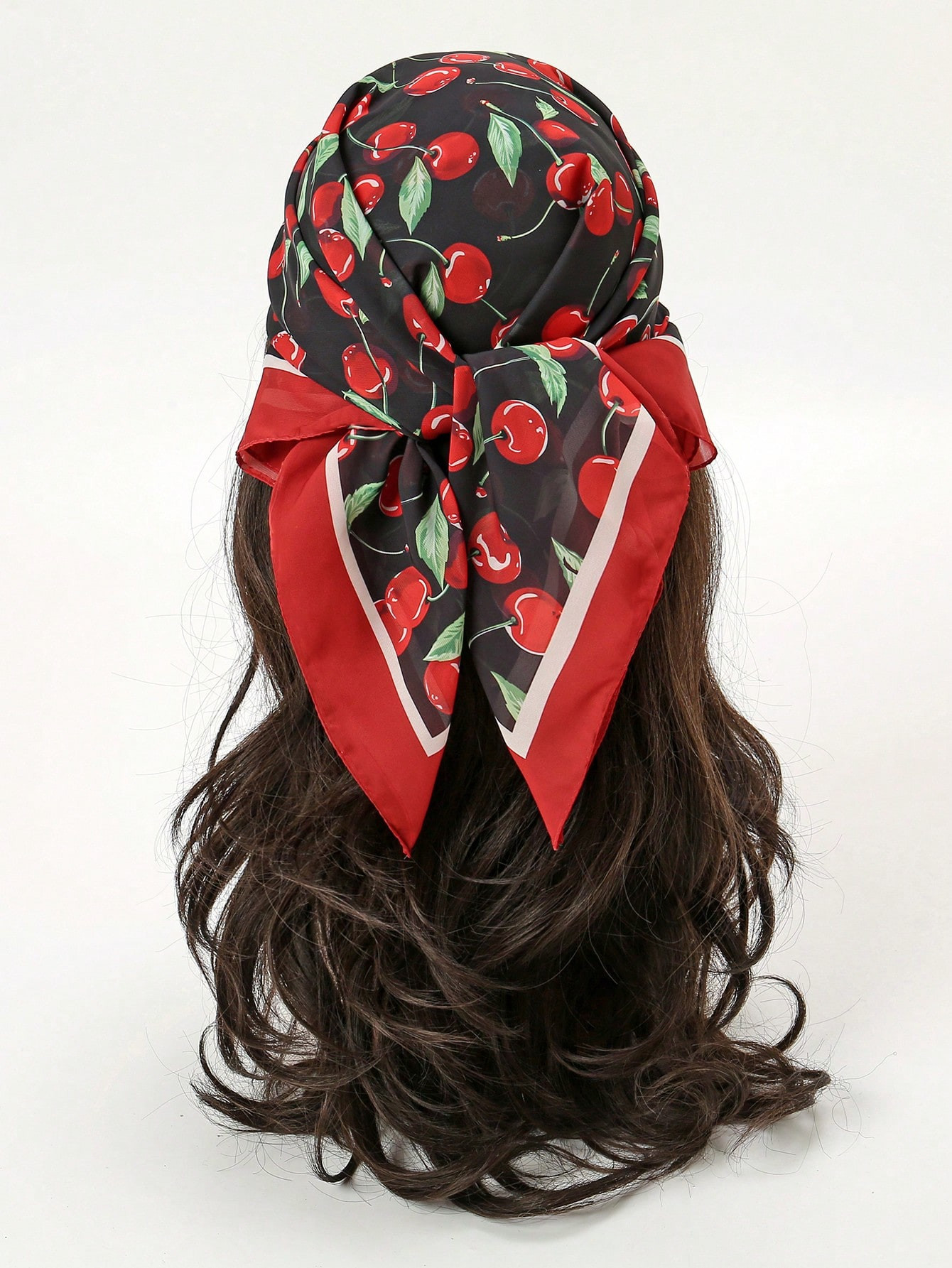 One Simple Printed 70cm Square Scarf New Spring Bandana For Women, Can Be Used As Waistband, Bag ... | SHEIN