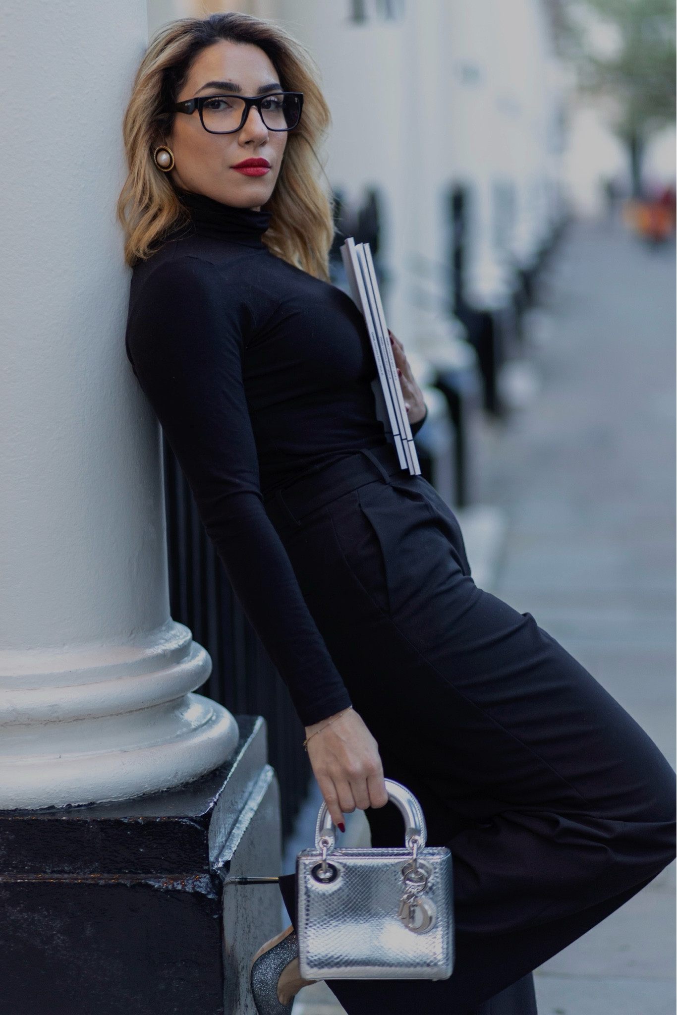 Office look but make it party ✨

#SmartOfficeFashion #OfficeStyle #Workwear #SuitPants #WideLegTrousers #BlackTrousers #PradaGlasses #DiorBag #LadyDior #SilverBag #SparklyPumps #JimmyChoo #ChicShoes #VintageChanel #ChanelEarrings #LuxuryFashion #ProfessionalStyle #FashionInspo #OOTD #BusinessAttire #PowerLook #TrendyFashion #ElevatedBasics #FashionDetails #EverydayElegance #StyleInspo #FashionBlogger