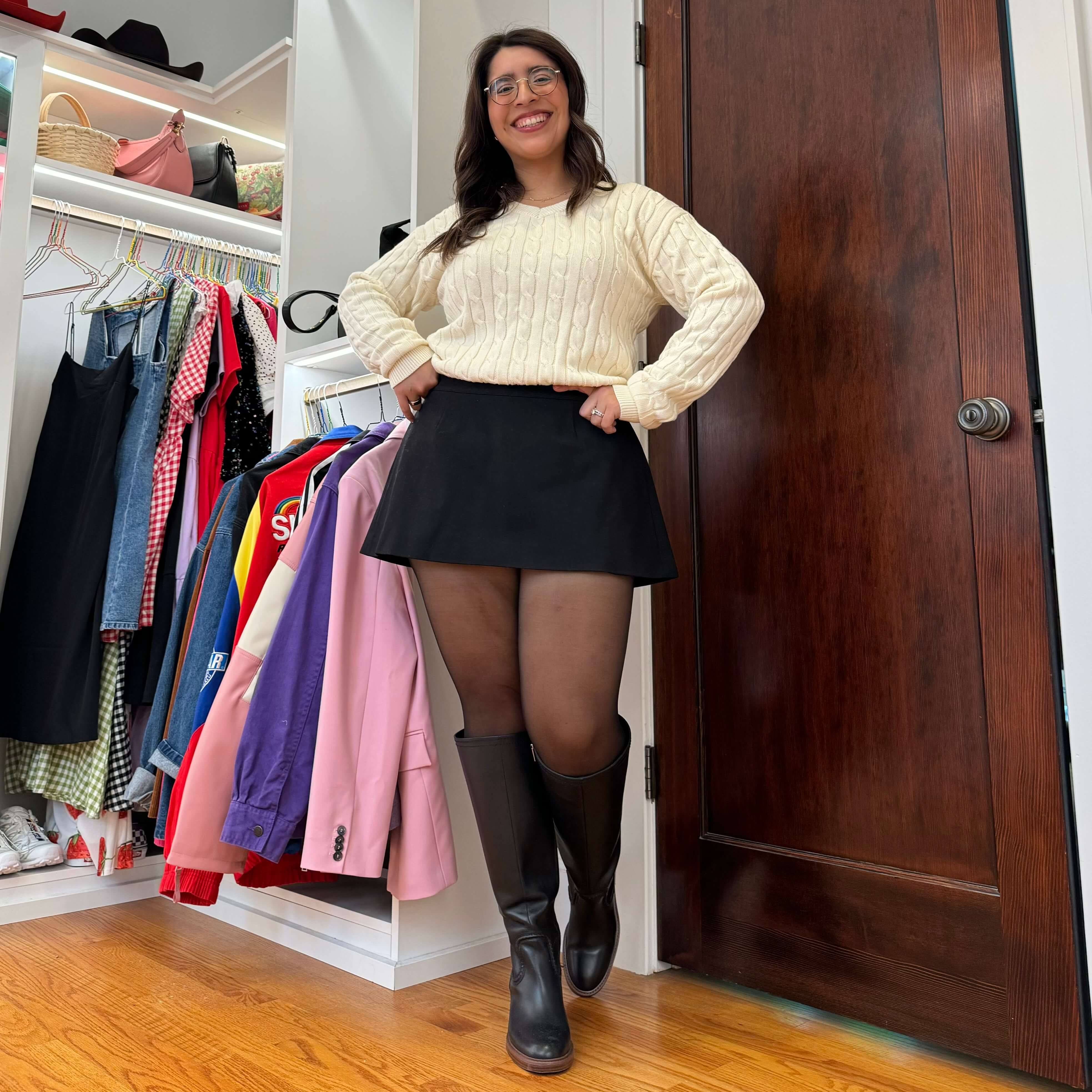 Essential Mini Skirt - Black | Shiny by Nature