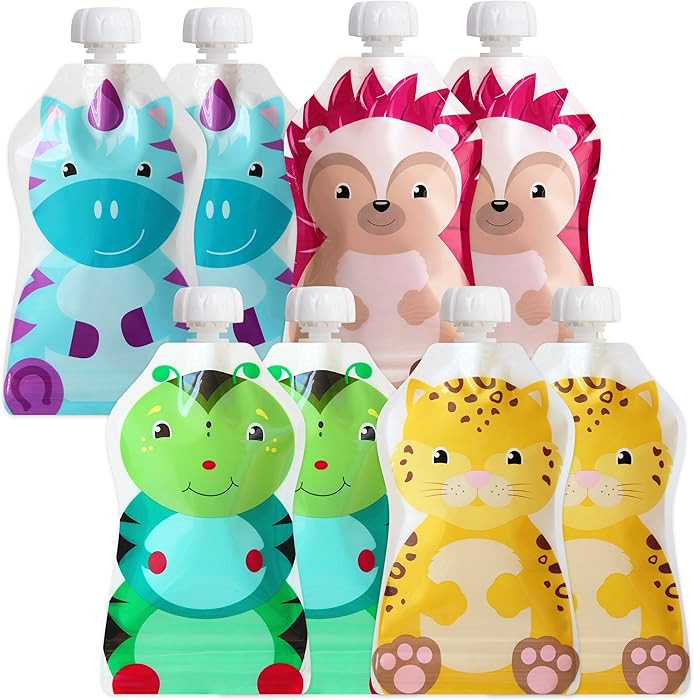 ChooMee Reusable Baby Food Pouches | BPA Free | Refillable Toddler Squeeze Pouches for Homemade P... | Amazon (US)